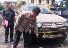 Mabuk Narkoba,  Warga Koto Boyo Tabrak Pintu Gerbang Mapolda Jambi