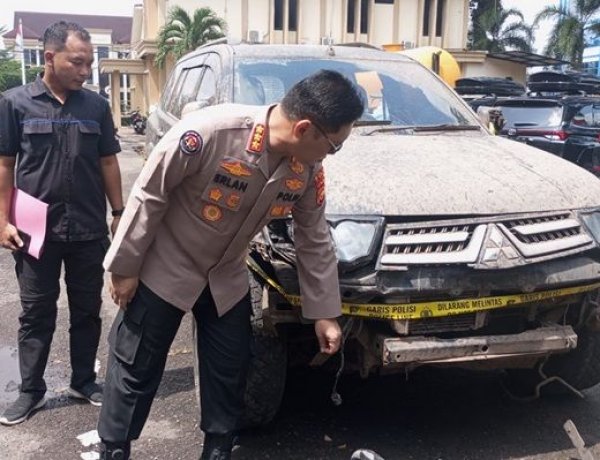 Penabrak Gerbang Polda Jambi Diperiksa ke Rumah Sakit Jiwa