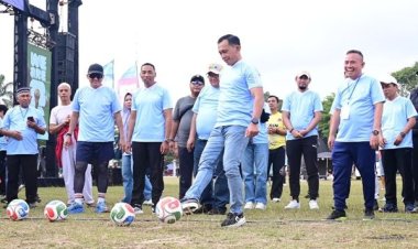 Sepakan Jannus P Siregar Semangati Kick Off World Cup 2026 di Jambi